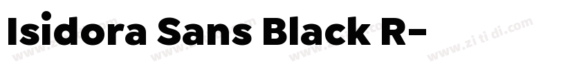 Isidora Sans Black R字体转换 Isidora Sans Black R字体转换
